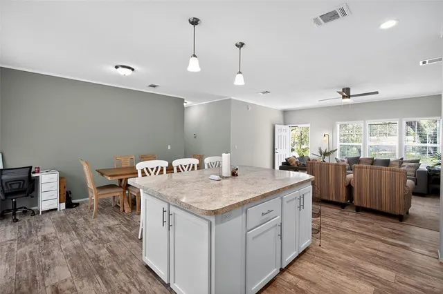 a view of a kitchen counter space