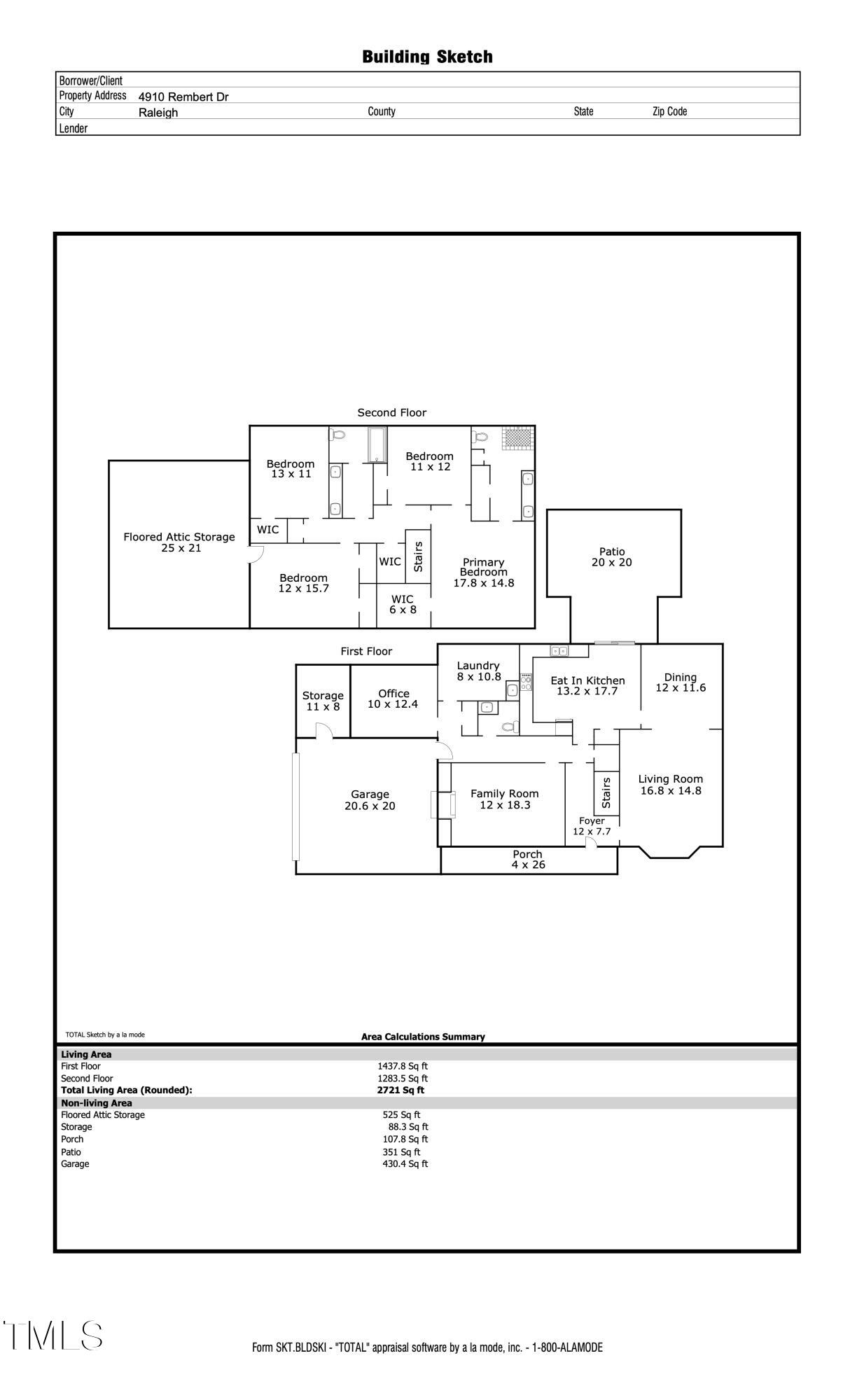 4910 Rembert Drive Raleigh, NC 27612 - Photo 59 of 59 floor plan 4910 Rembert Drive