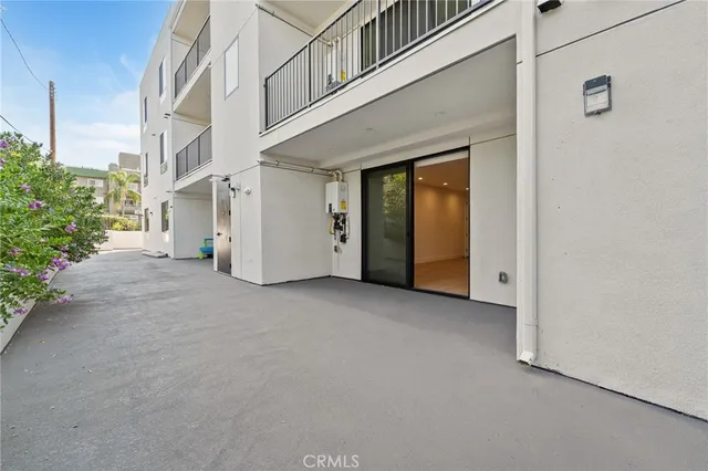 a view of a building with entryway