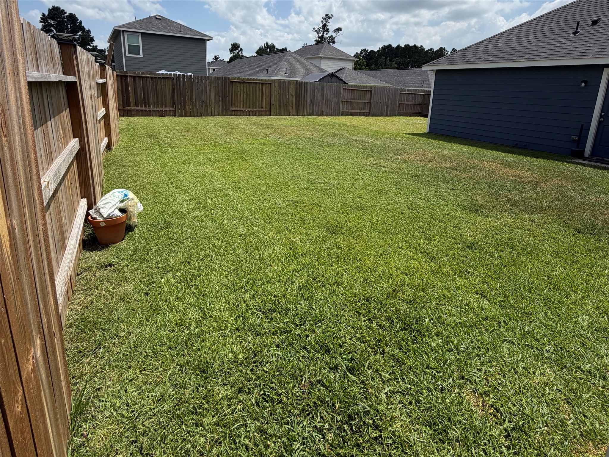 16550 Colleen Place Conroe, TX 77306 - Photo 18 of 19 Backyard (open on right side)