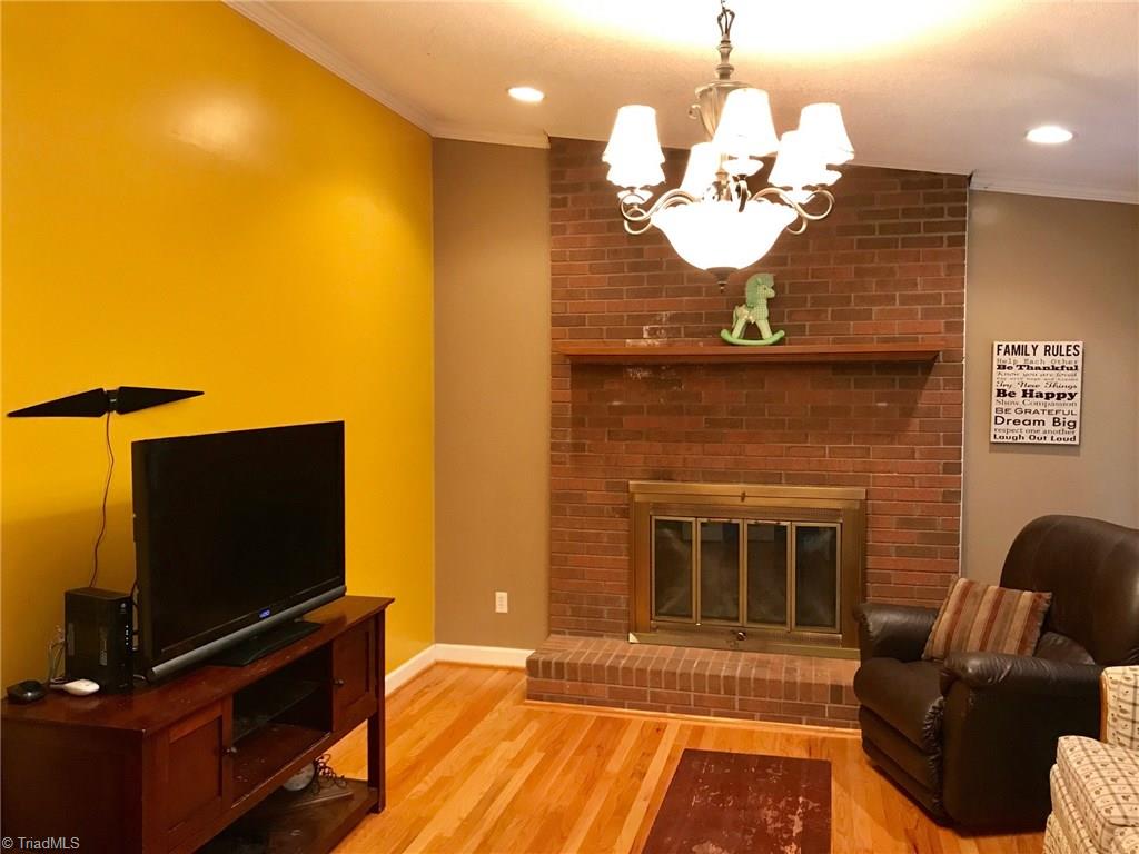 6313 Radds Street Lexington, NC 27295 - Photo 5 of 11 Living Room, most of main level has hardwood flooring!