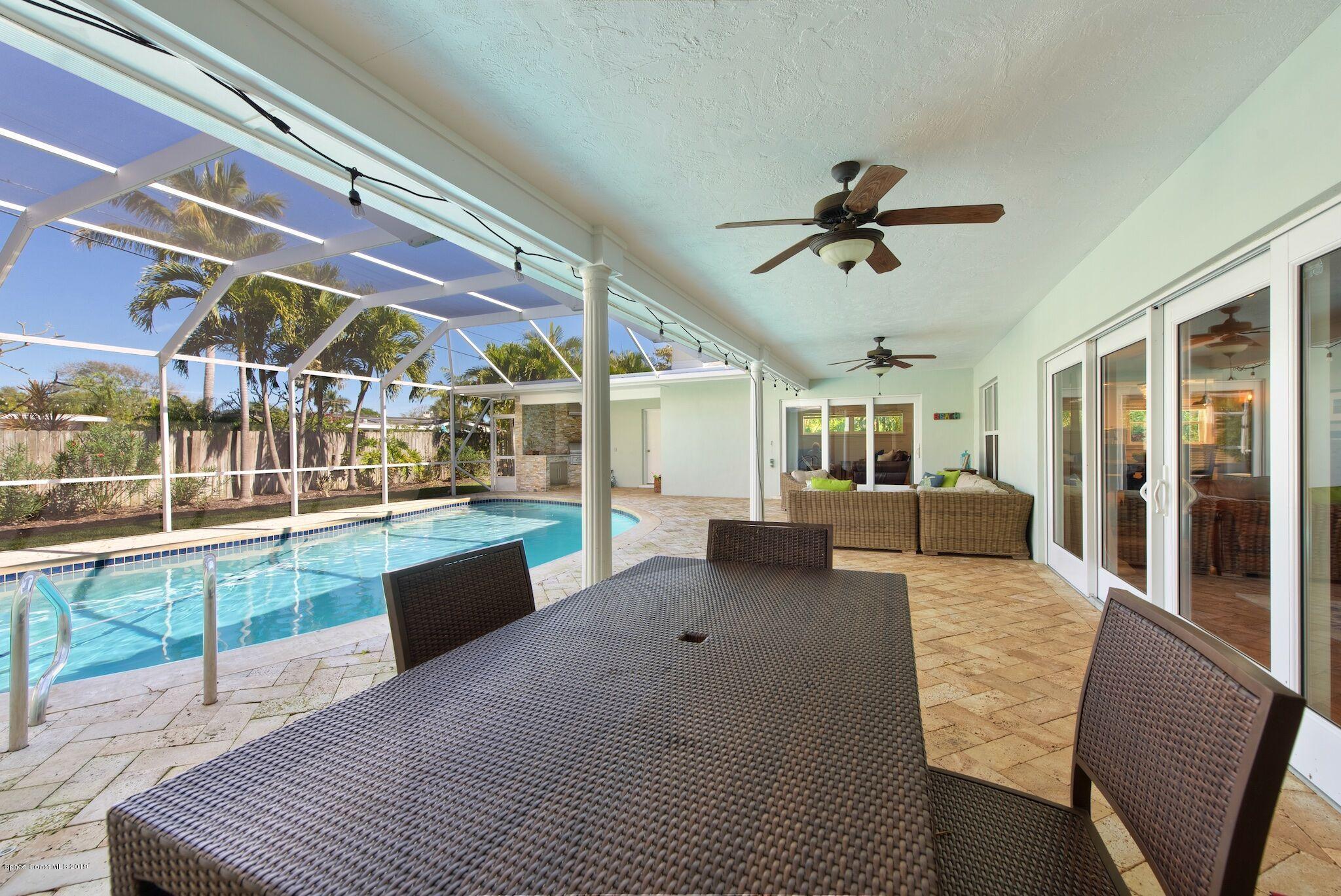 330 Ormond Drive Indialantic, FL 32903 - Photo 29 of 42 Lanai & Pool