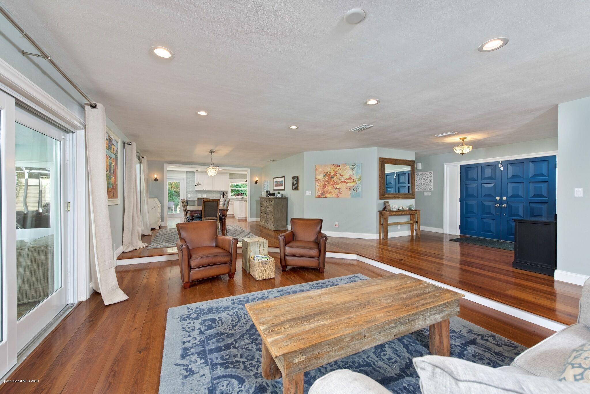 330 Ormond Drive Indialantic, FL 32903 - Photo 6 of 42 Living Room, Dining Room & Kitchen 2