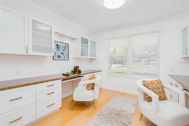 a workspace with a window