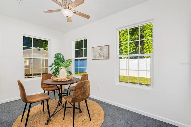 a bedroom with a bed and dresser