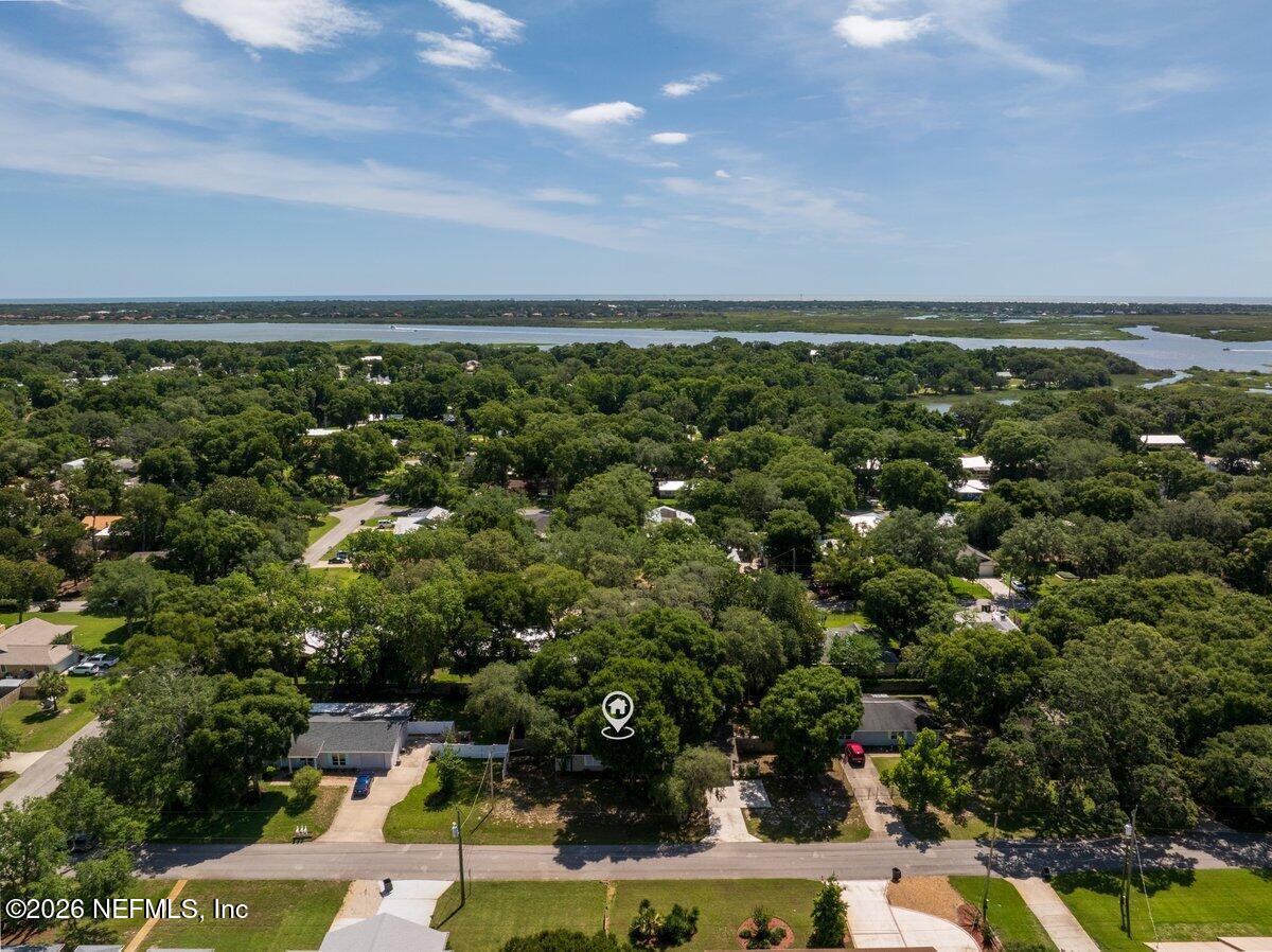 409 Lobelia Road St. Augustine, FL 32086 - Photo 34 of 43 409 Lobelia Rd aerial home to ICW 2