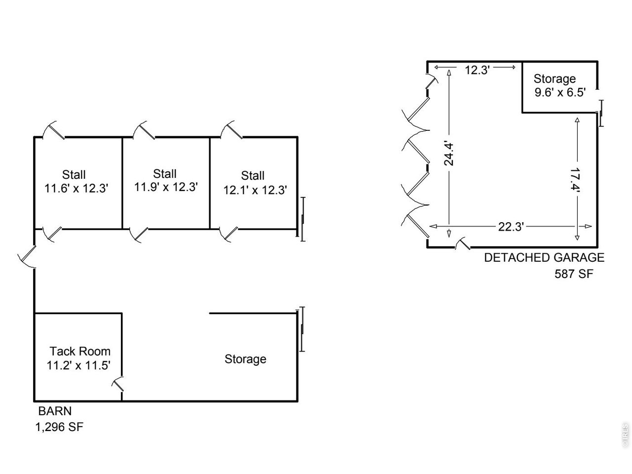 400 Ridgewood Court Fort Collins, CO 80524 - Photo 46 of 46 Floor plan - Detached Garage and Barn
