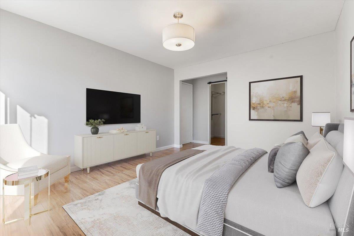 802 Adobe Drive Santa Rosa, CA 95404 - Photo 14 of 32 a bedroom with a flat screen tv and a bed