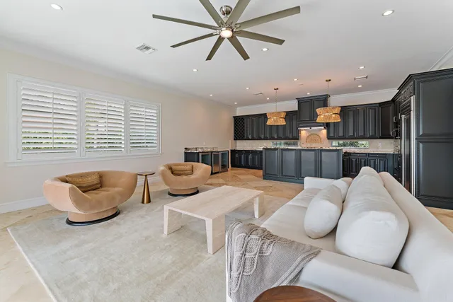 a view of closet area with empty racks