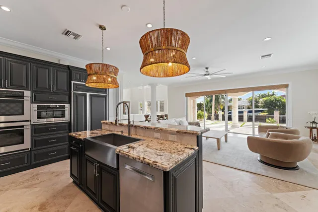 a view of a house with a swimming pool