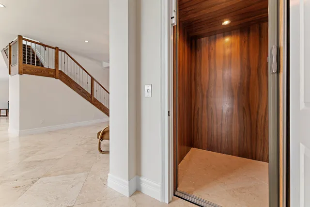 a building outdoor space with patio furniture