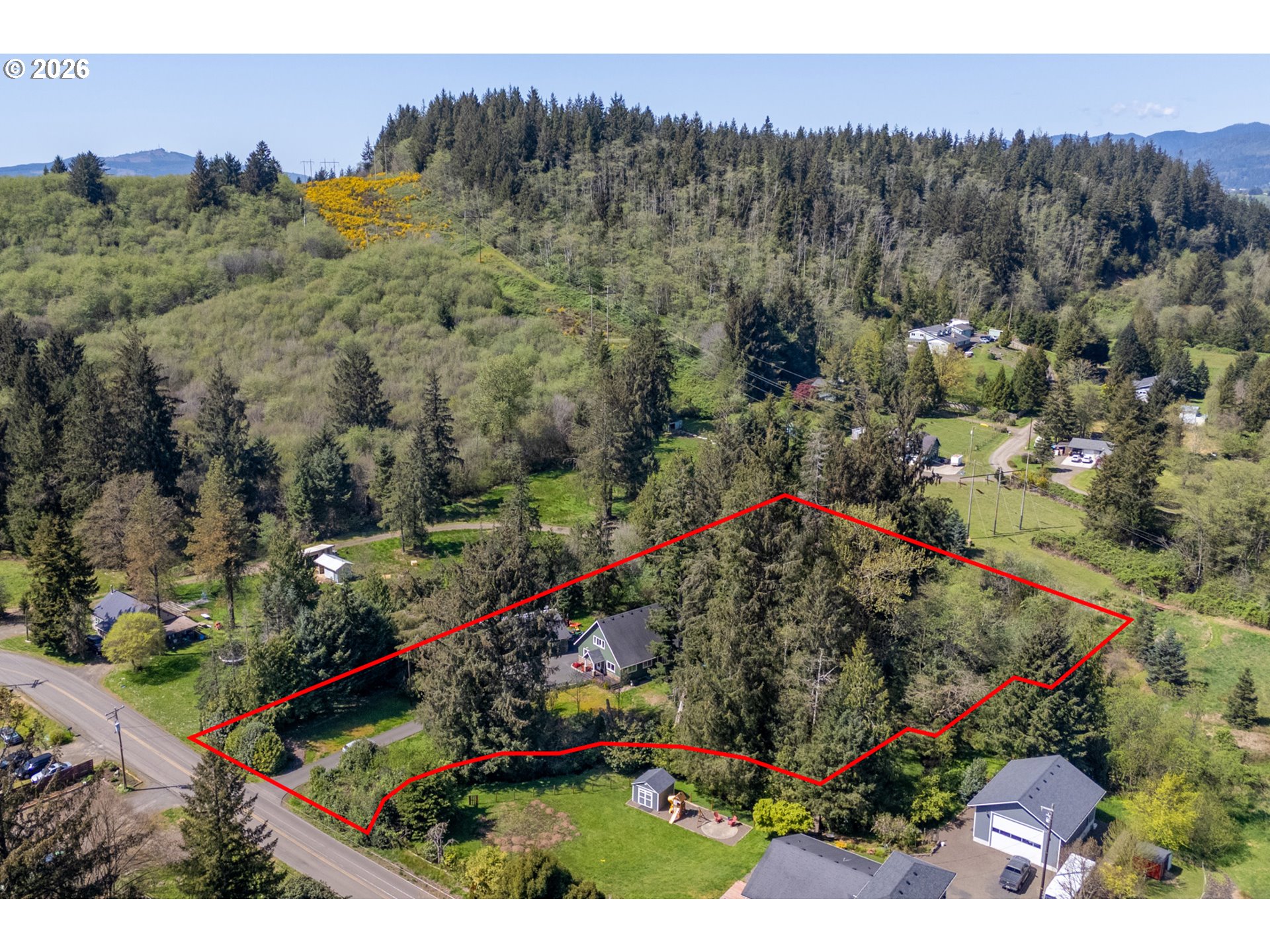 6040 Brickyard Road Tillamook, OR 97141 - Photo 2 of 41 an aerial view of a house