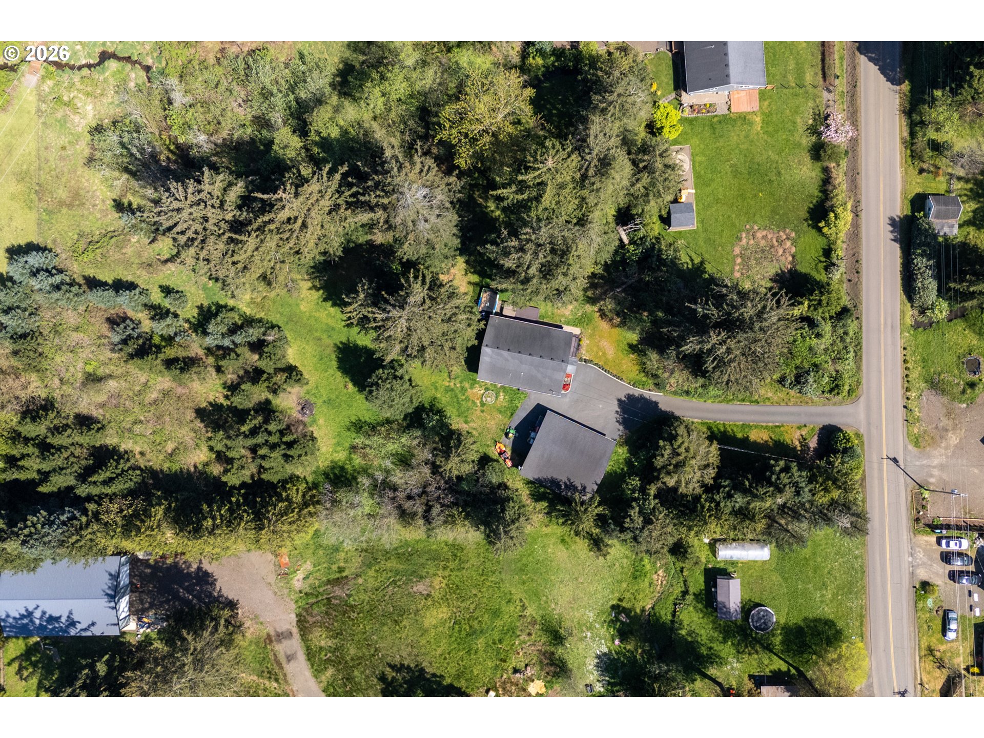6040 Brickyard Road Tillamook, OR 97141 - Photo 39 of 41 an aerial view of residential house with outdoor space