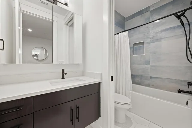 a house view with a garden space