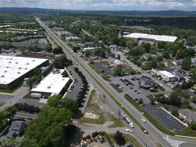 a city view with tall buildings