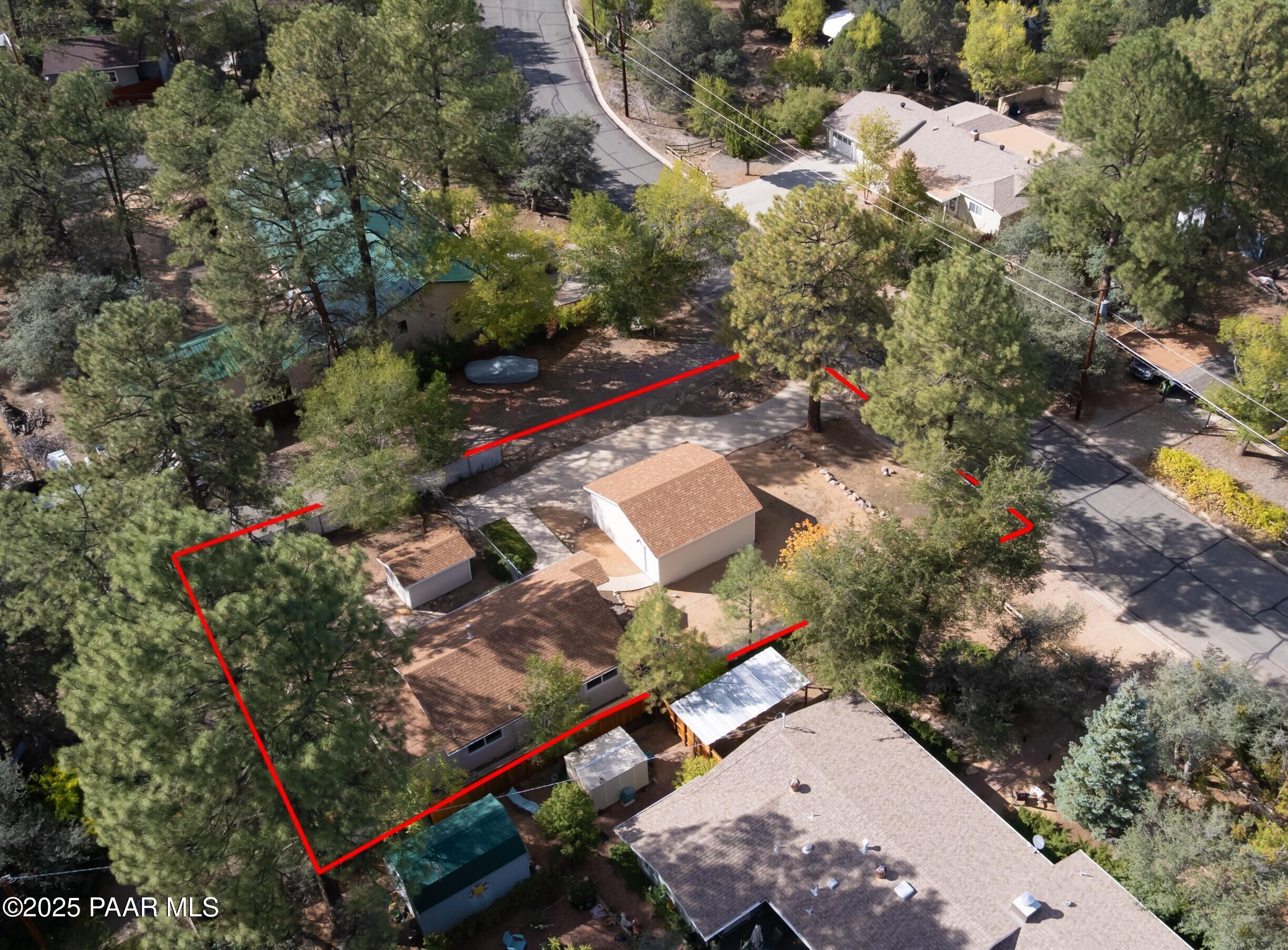 1229 Linden Road Prescott, AZ 86303 - Photo 29 of 30 Aerial