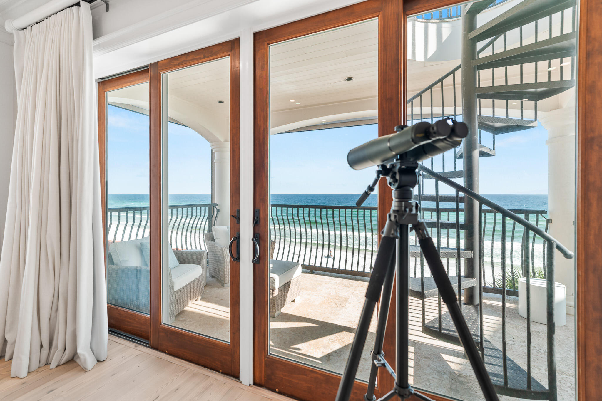 756 Blue Mountain Road Santa Rosa Beach, FL 32459 - Photo 35 of 86 a view of a balcony with staircase