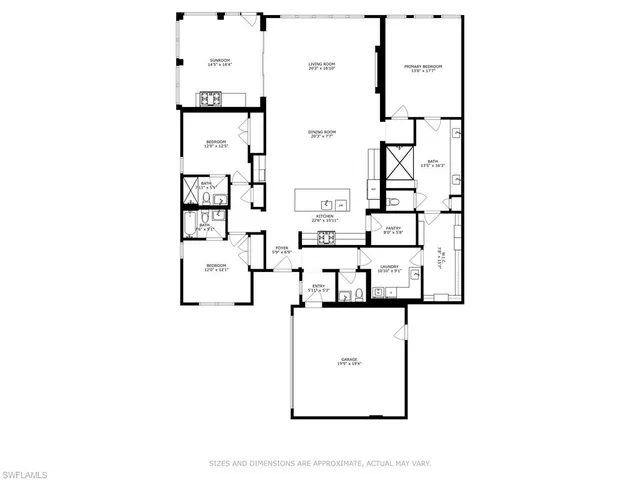 a picture of a floor plan