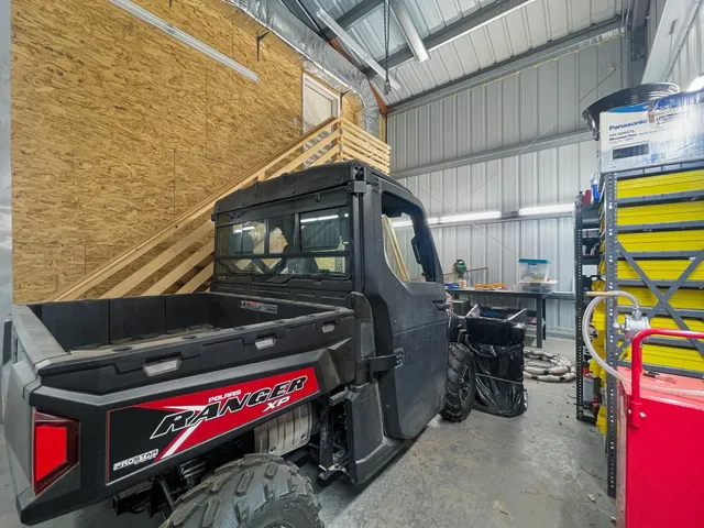 a view of storage and utility room