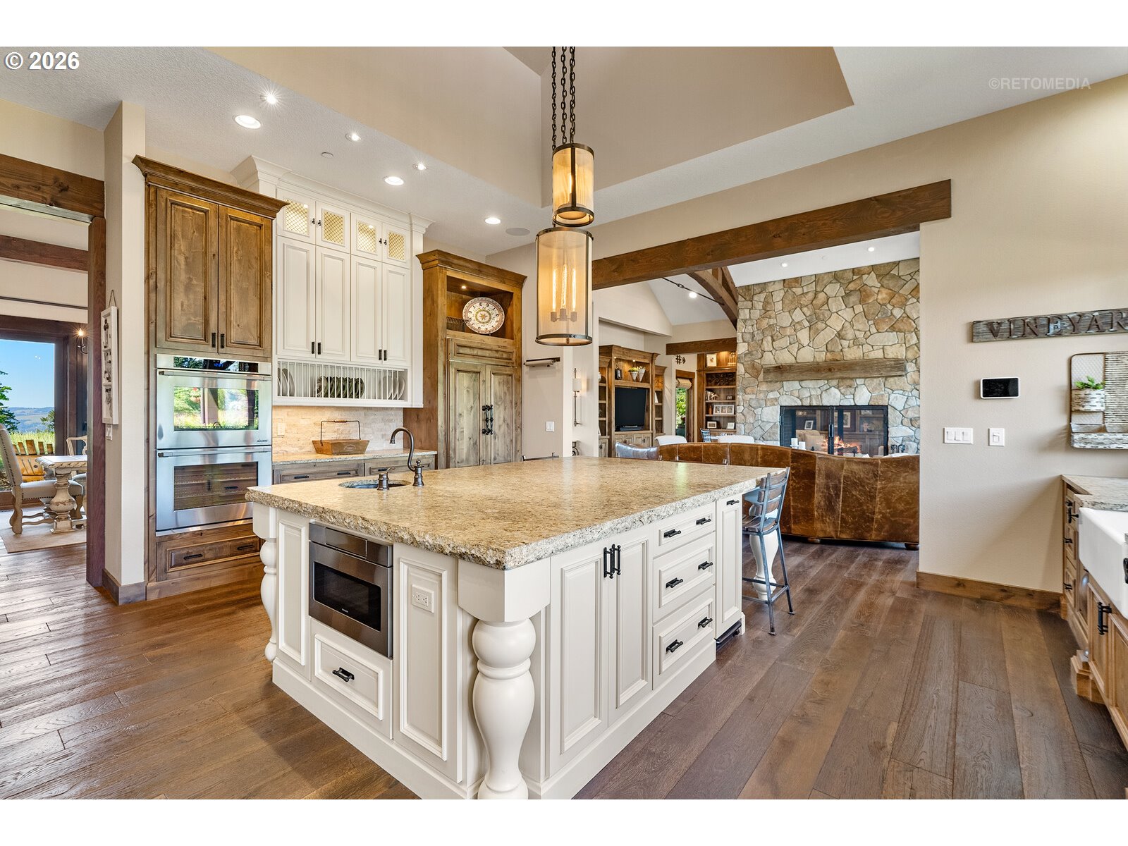 30460 Northeast Bell Road Newberg, OR 97132 - Photo 13 of 48 a kitchen with stainless steel appliances granite countertop a stove and cabinets