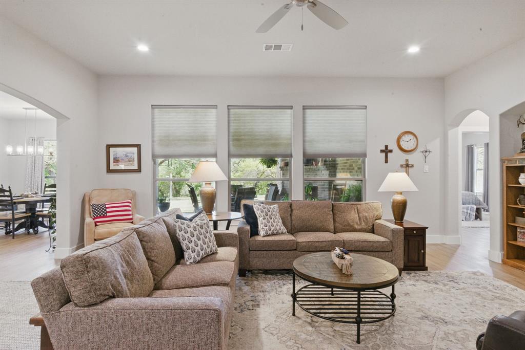 247 Gopher Road Weatherford, TX 76088 - Photo 5 of 35 a living room with furniture and a large window