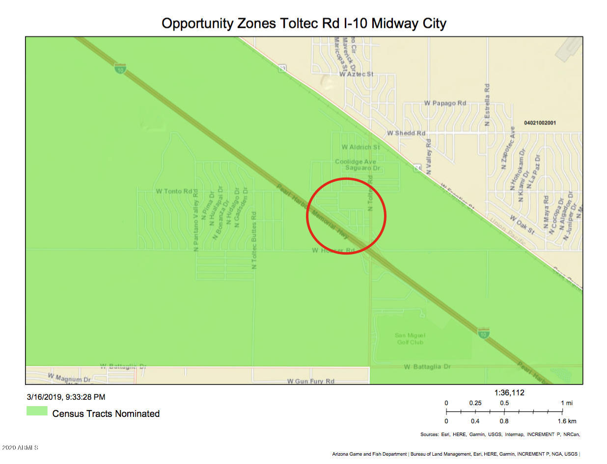 4225 West Miller Road, Unit 40 & 41 Eloy, AZ 85131 - Photo 3 of 4 OpportunityZone_ToltecRd_I-10_MidwayCity
