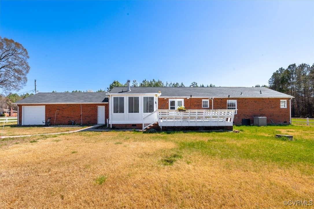 18436 Wakefield Road Courtland, VA 23837 - Photo 49 of 50 Rear view of house featuring crawl space, cooling
