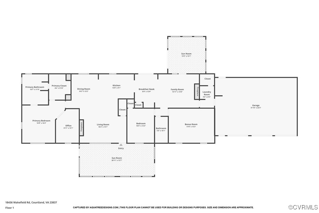 18436 Wakefield Road Courtland, VA 23837 - Photo 50 of 50 View of layout