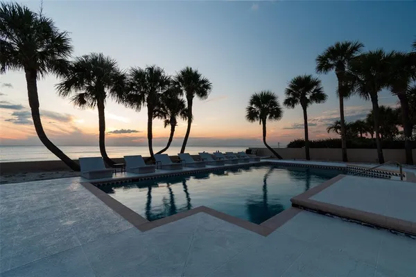 a city view with tall buildings