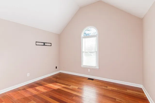 an empty room with window