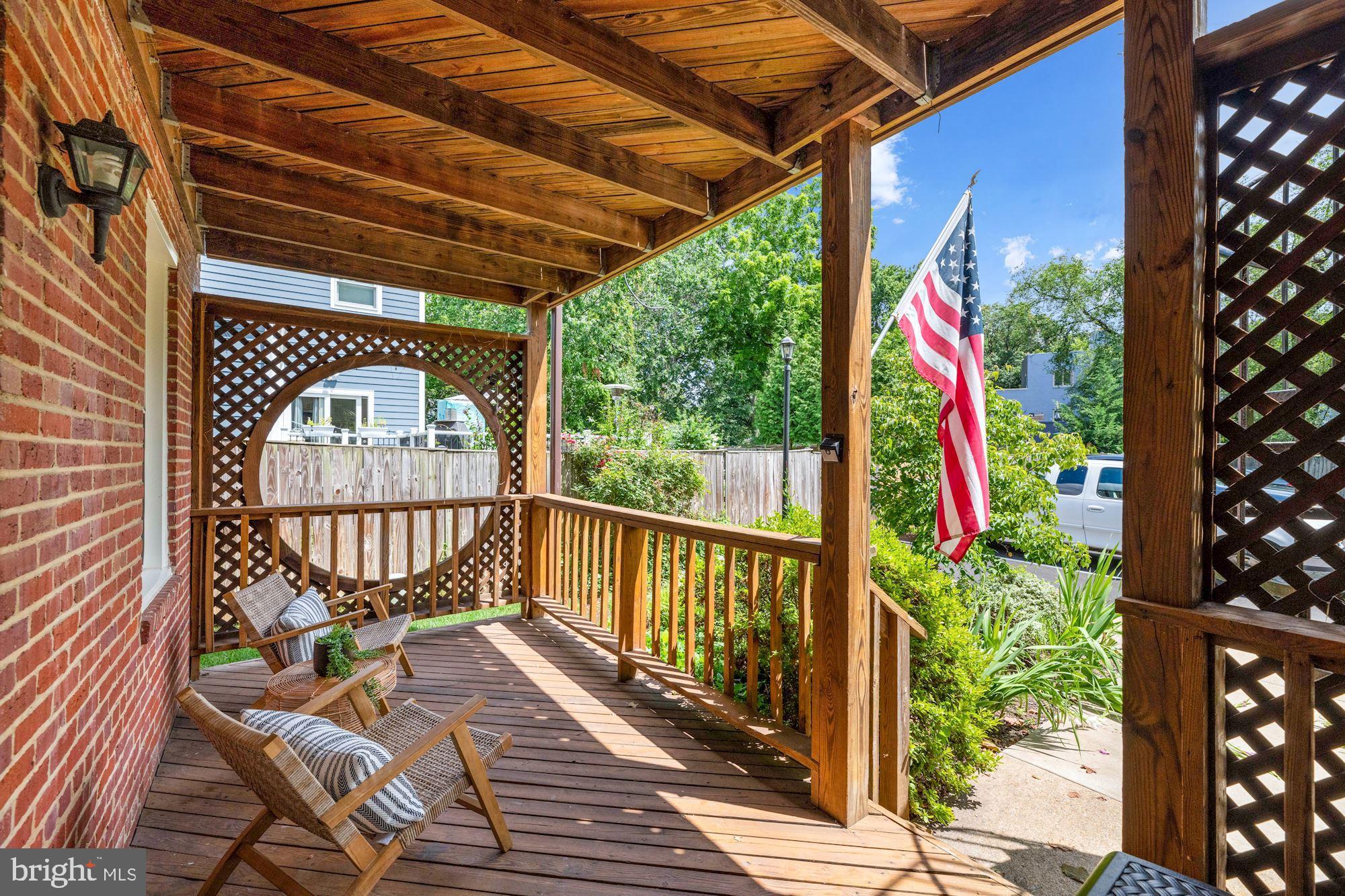9 Russell Road, Unit A Alexandria, VA 22301 - Photo 17 of 23 Large back patio with storage