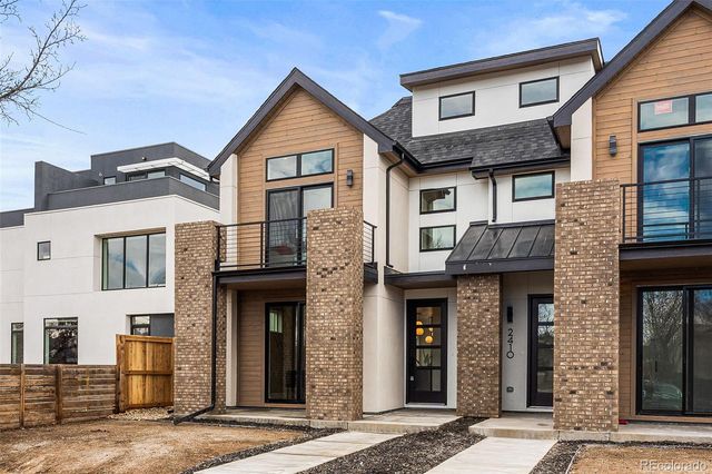 a front view of a house