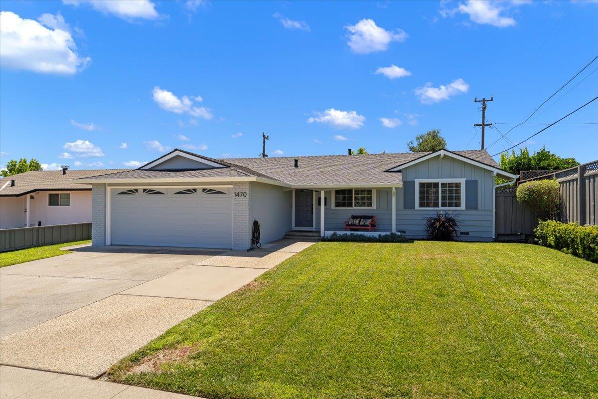 1470 Inskip Drive Campbell, CA 95008 - Photo 2 of 43 a front view of a house with a yard
