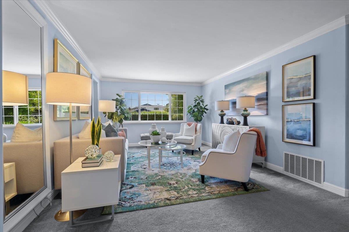 1470 Inskip Drive Campbell, CA 95008 - Photo 8 of 43 a living room with fireplace furniture and a window