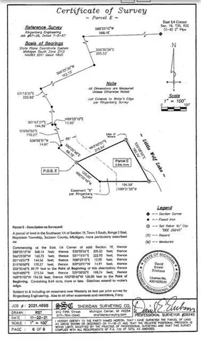 $259,900 | V/l V/l Parcel E Mack Island Road, Grass Lake, MI 49240