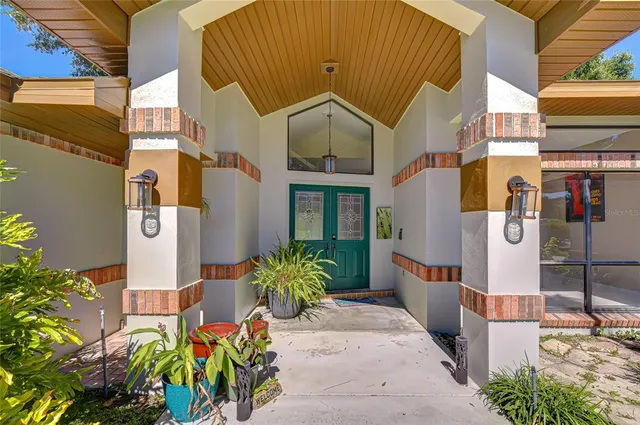 a front view of a house with an outdoor space