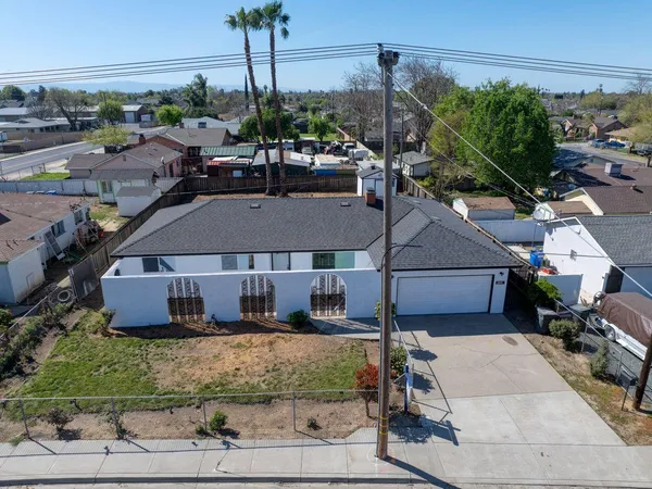 a aerial view of a house