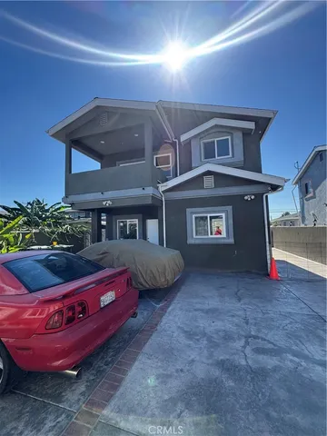 a front view of a house