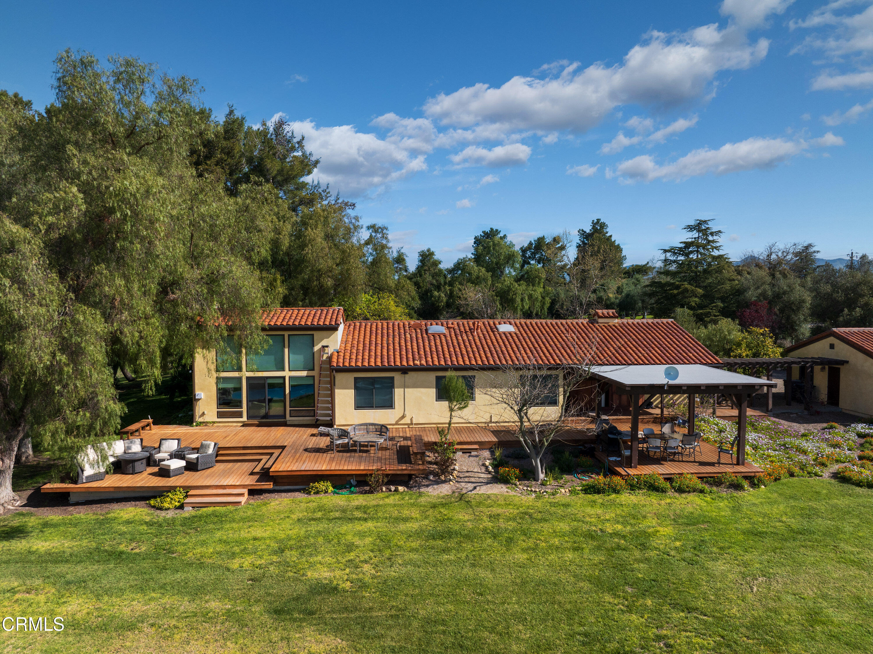 2851 Tapadero Road Solvang, CA 93463 - Photo 24 of 38 a view of a house with swimming pool and porch