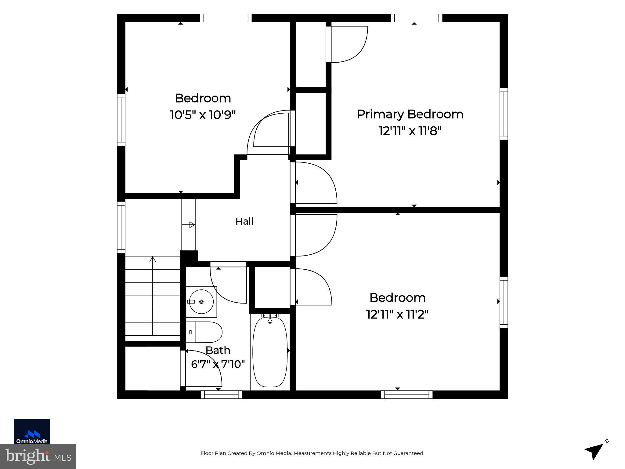 5572 Oakland Road Halethorpe, MD 21227 - Photo 31 of 32 Upper level floor plan