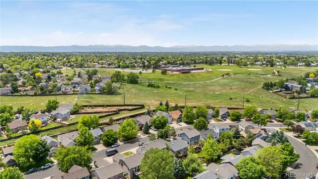 an aerial view of multiple houses