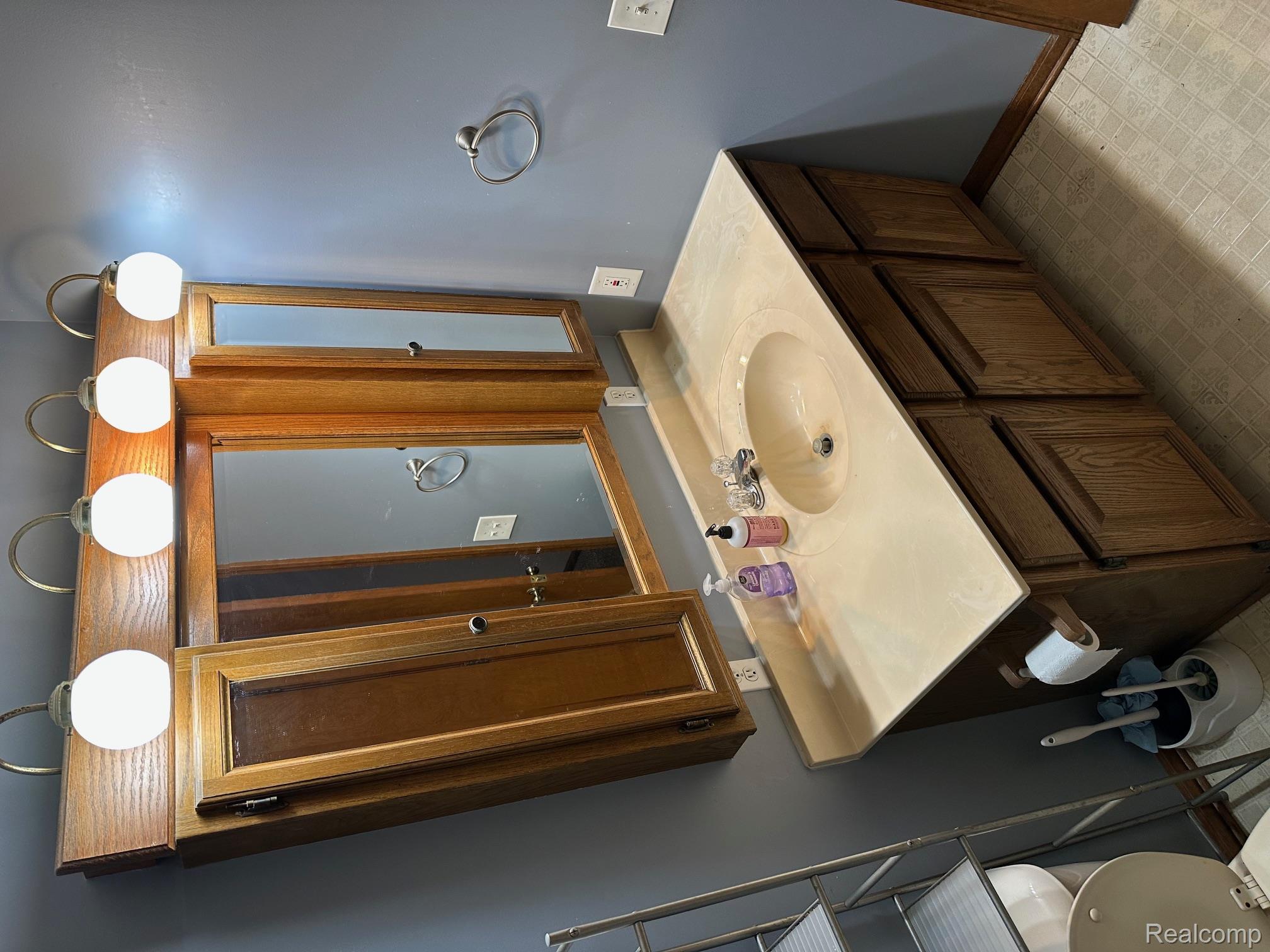 3803 Warner Road Cass City, MI 48726 - Photo 63 of 85 Half bathroom featuring vanity and toilet