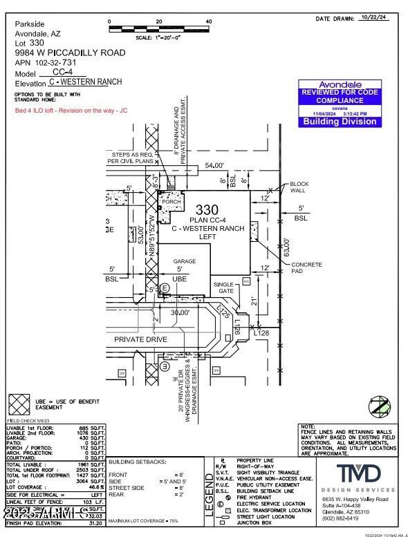 9984 West Piccadilly Road Avondale, AZ 85392 - Photo 3 of 13 Plot Plan