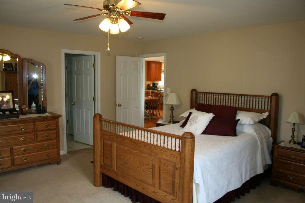 13253 Firefly Road Culpeper, VA 22701 - Photo 14 of 30 a bedroom with a bed and a chandelier