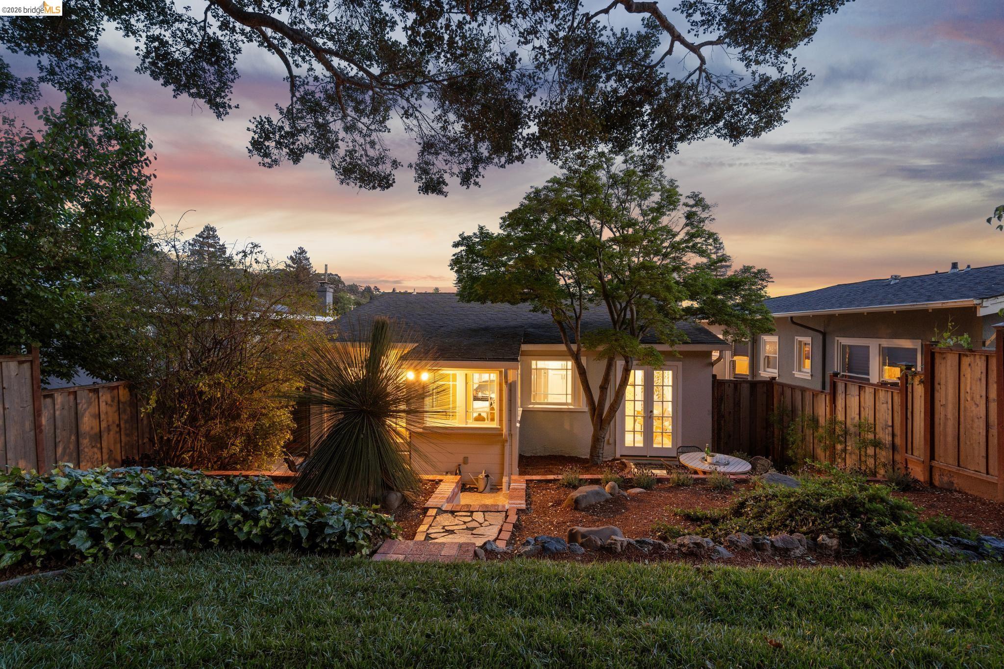 1121 Ranleigh Way Piedmont, CA 94610 - Photo 47 of 50 a view of a house with backyard and garden