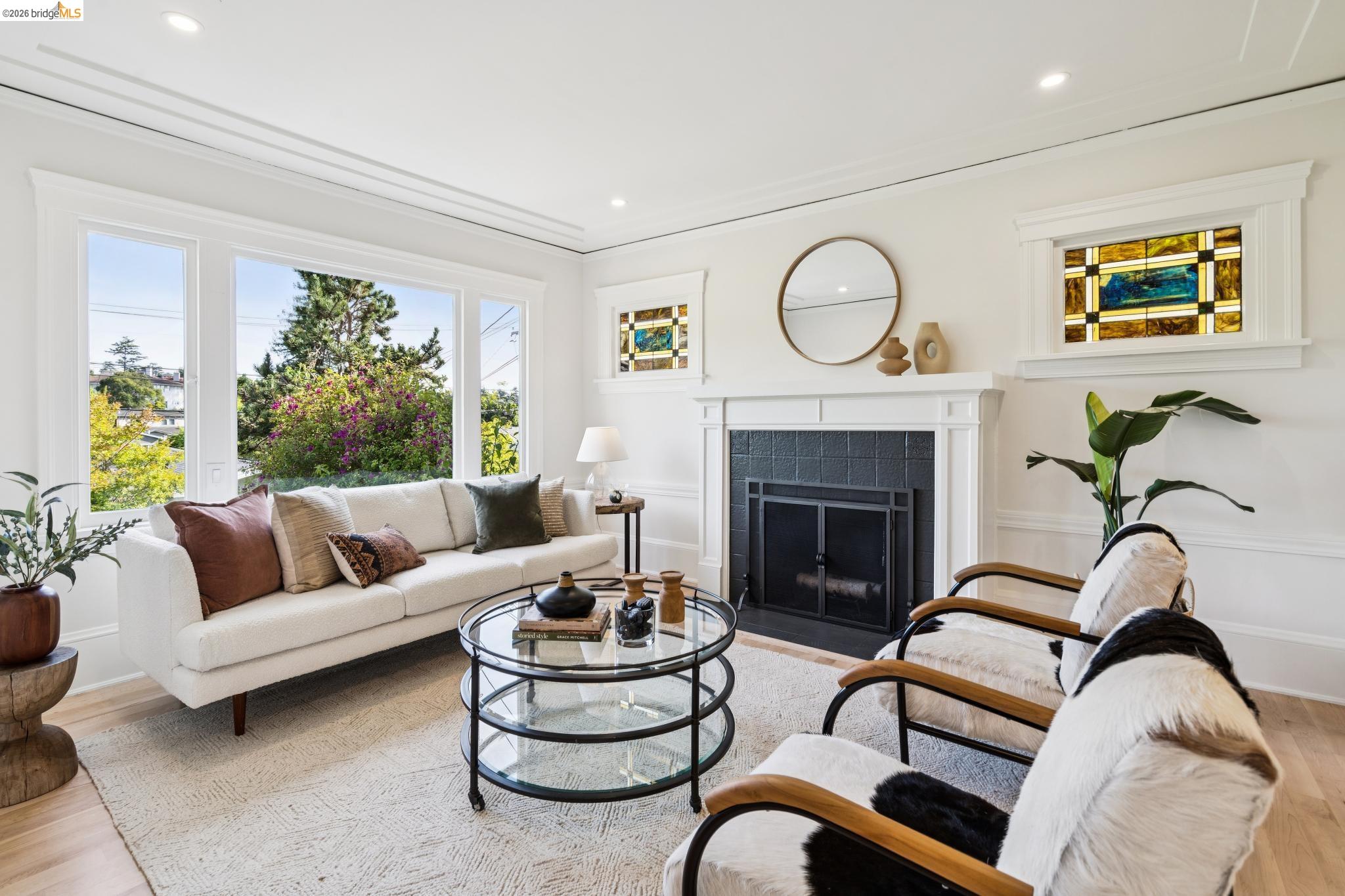 1121 Ranleigh Way Piedmont, CA 94610 - Photo 6 of 50 a living room with furniture fireplace and window