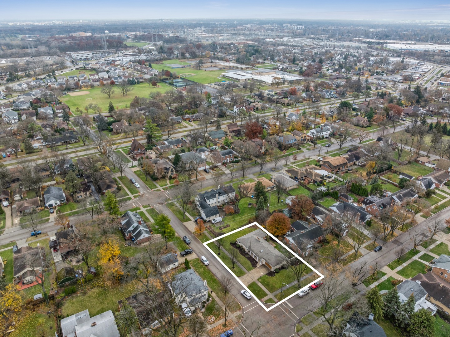 295 Ardmore Road Des Plaines, IL 60016 - Photo 25 of 30 an aerial view of residential houses with outdoor space