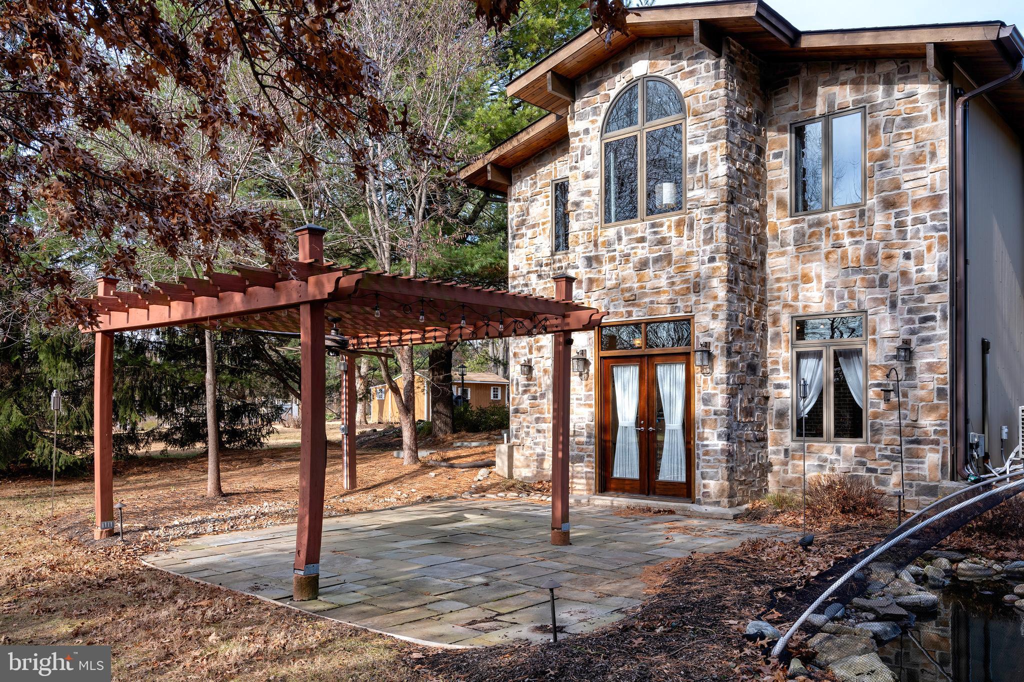 615 Scotch Road Pennington, NJ 08534 - Photo 32 of 33 South Elevation with Patio