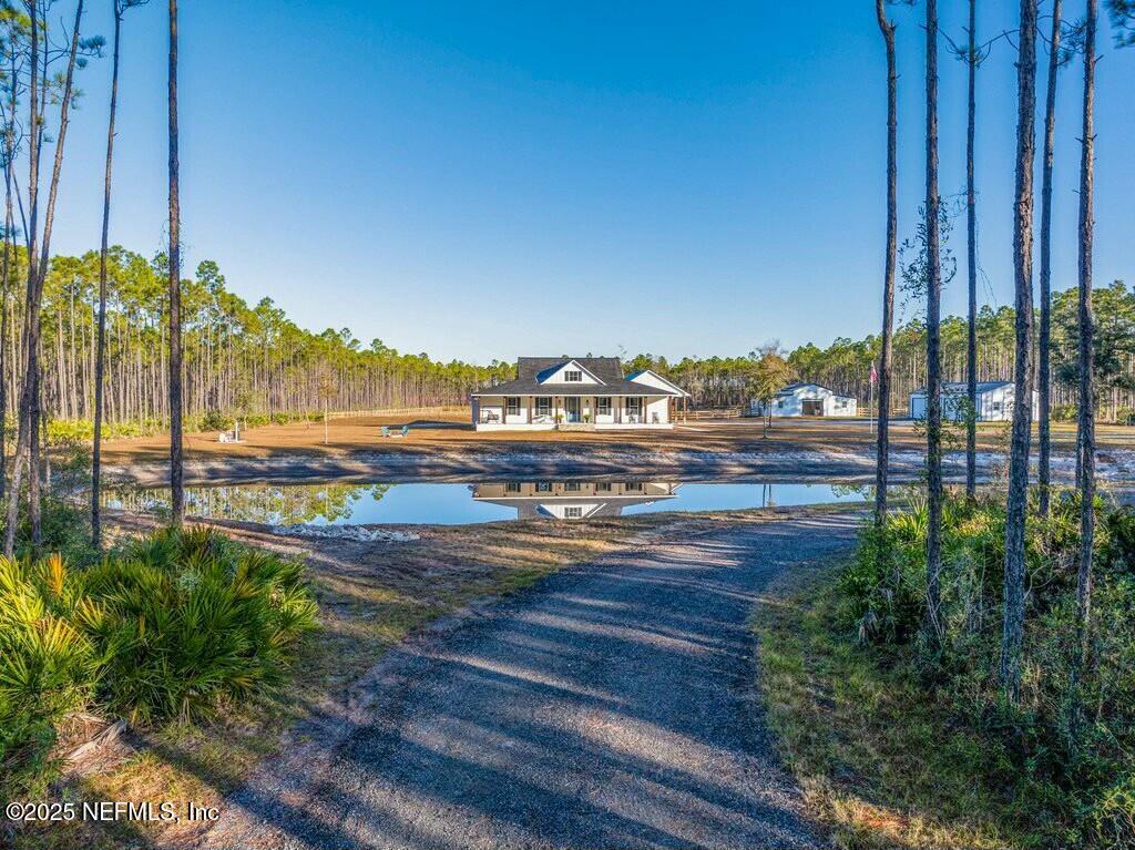 Driveway to home