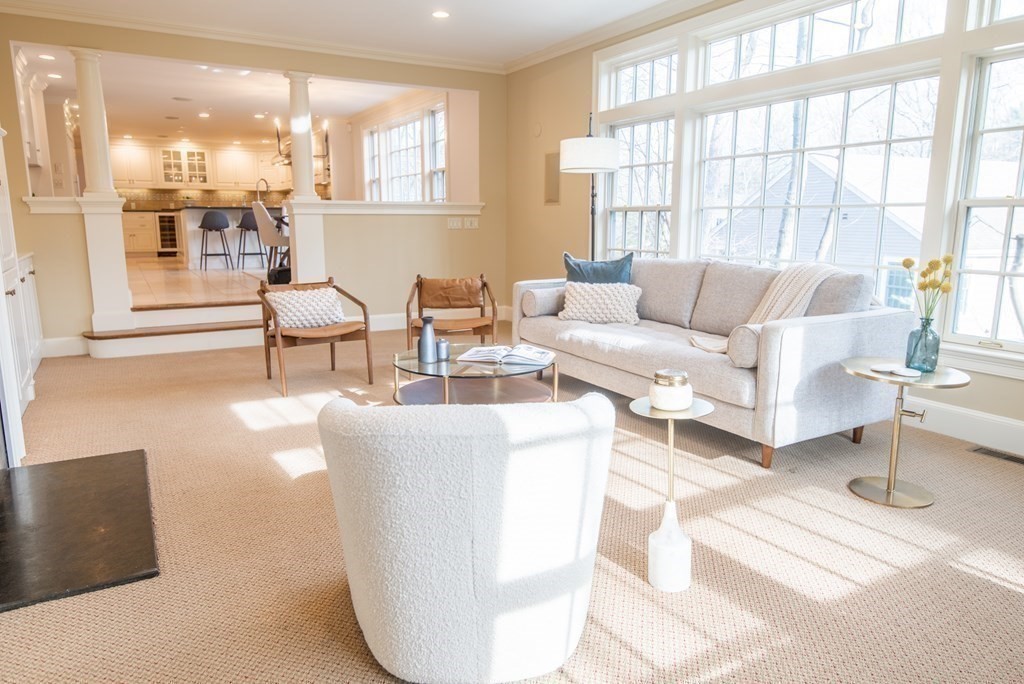 49 Tanglewood Road Wellesley, MA 02481 - Photo 14 of 35 a living room with furniture and a large window